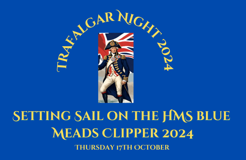 Event graphic for Trafalgar night 2024