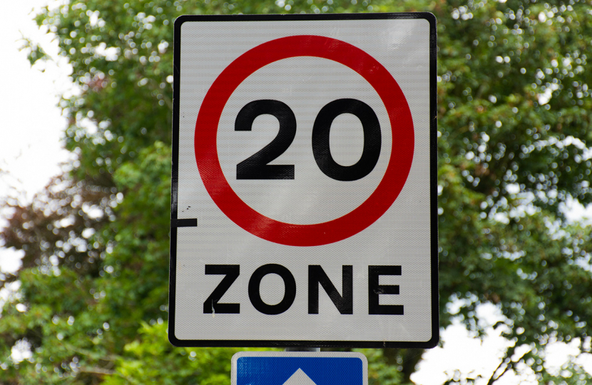 Conservative councillors in Eastbourne support selective 20 mph speed limits