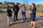  Sovereign councillors with Caroline Ansell MP at the Aldi site